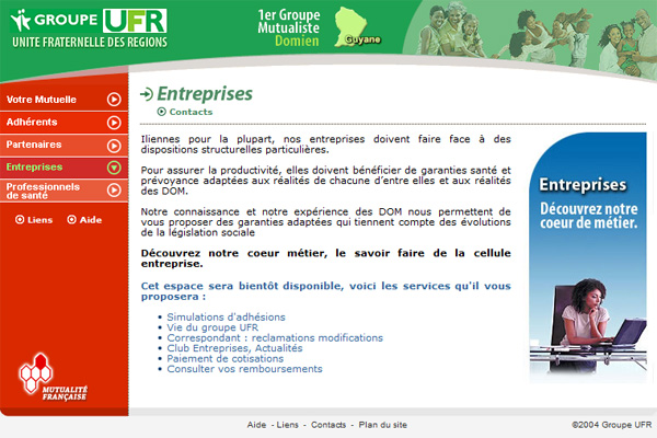 Site Internet - Groupe UFR