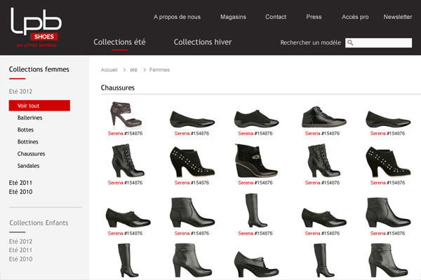 Site Internet - LPB Shoes